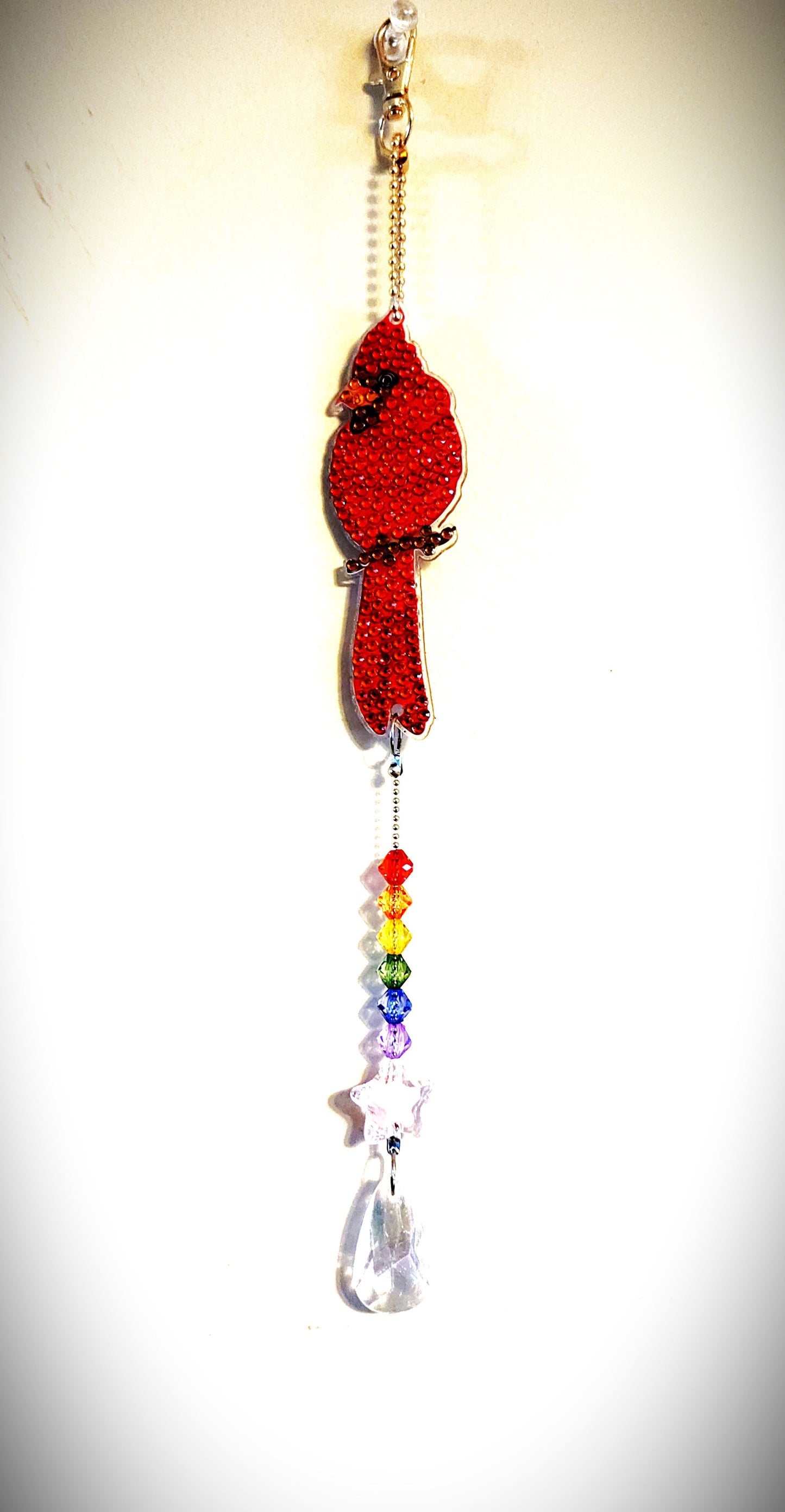 Cardinal Diamond Art Sun Catcher