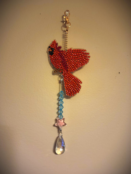 Cardinal Diamond Art Sun Catcher